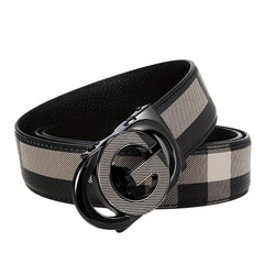 Men's Leather Belt Business Casual Jeans Belt Retro