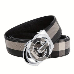Men's Leather Belt Business Casual Jeans Belt Retro