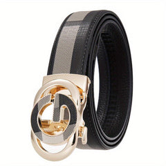 Men's Leather Belt Business Casual Jeans Belt Retro