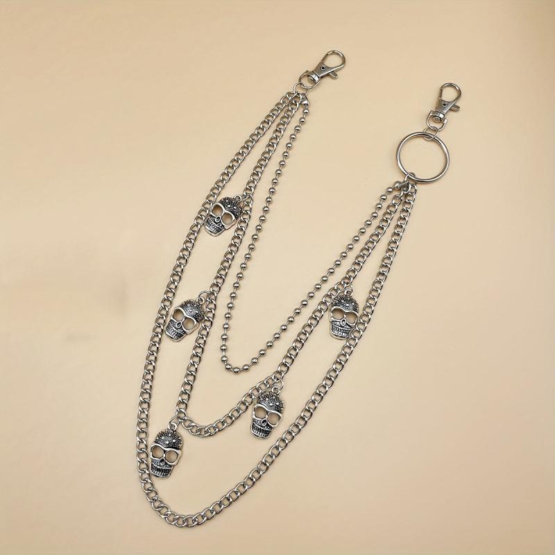 Skull Chain Halloween Waist Chain Hip Hop Rock Gothic Belt Chain