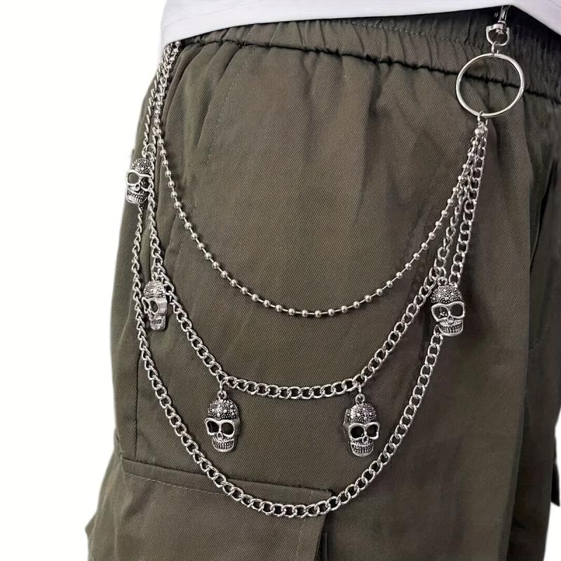 Skull Chain Halloween Waist Chain Hip Hop Rock Gothic Belt Chain