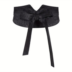 Rose Jacquard Wide Belt Chinese Style Hanfu Waistband