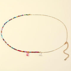 Colorful Tassel Bead Waist Chain Bohemian Style Body Chain