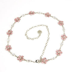 Rhinestone Flower Waist Chain for Women