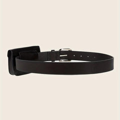 Punk Pin Buckle Purse Belt Hip Hop PU Leather Crossbody Mini Bag Belt