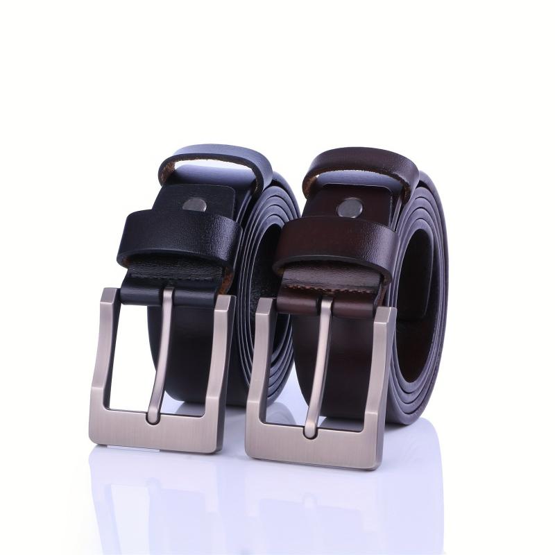 Men's Square Pin Buckle Casual Belt