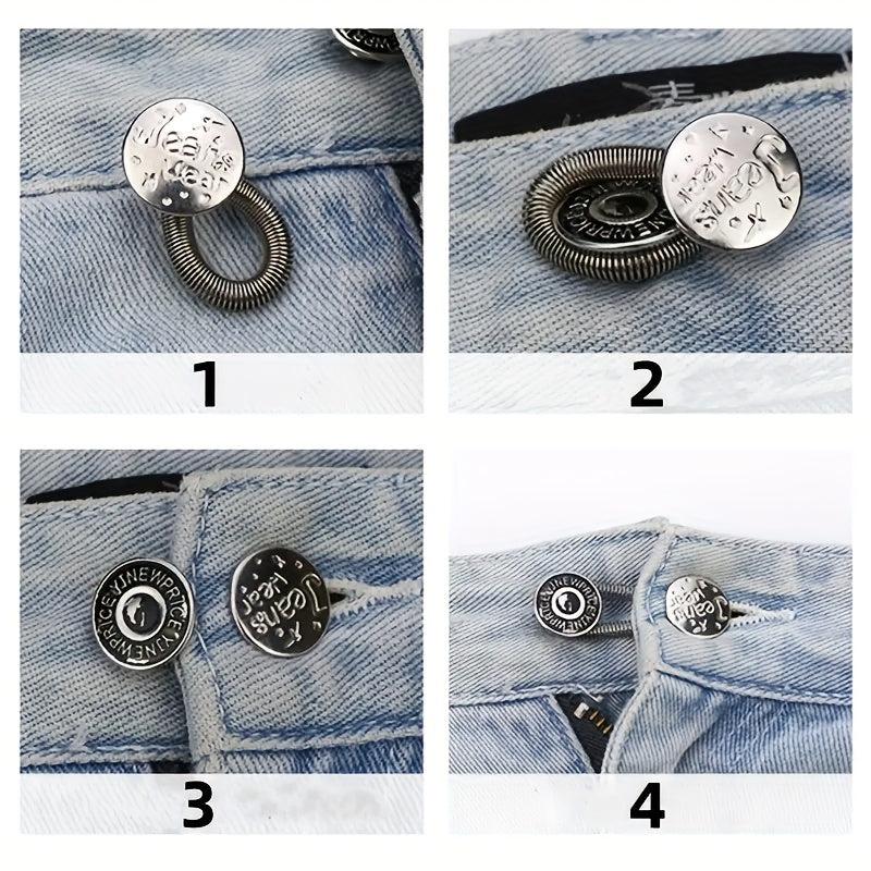 5pcs Button Extenders for Pants and Jeans Adjustable Waistband Expander