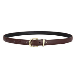 Women's Faux Leather Pin Buckle Waist Belt For Jeans Pants