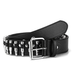 Rivet Bullet Belt Men's Punk Style Clothing Accessory