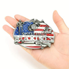 American Flag Military Belt Buckle for Women's Clothing