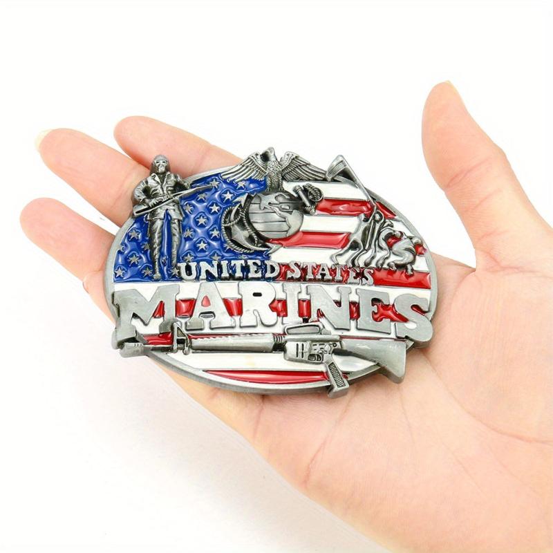 American Flag Military Belt Buckle for Women's Clothing