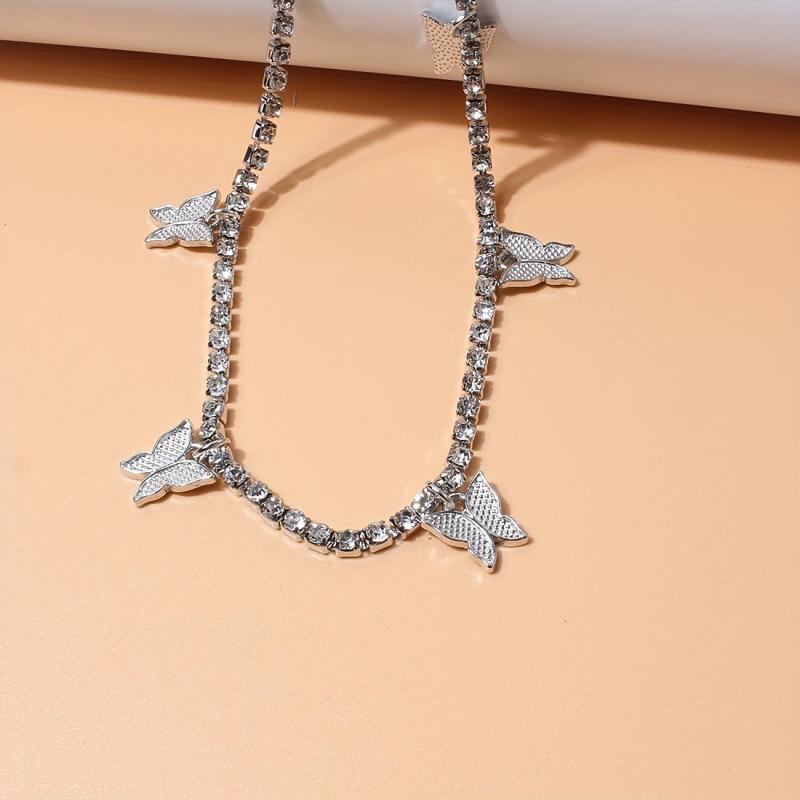 Butterfly Pendant Silvery Waist Chain Boho Sexy Metal Belly Chain