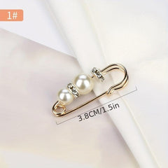 Faux Pearl Brooch Pin for Women Girls Clothing Dresses