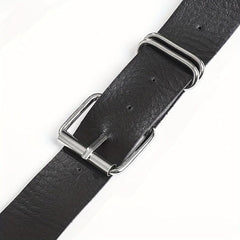 Punk Layered Chain Fringe Belt Hip Hop Rivet PU Leather Waistband