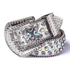 Sparkling Rivet PU Leather Belt Y2K Jeans Pants Accessories