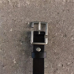Rectangular Pin Buckle PU Leather Belt for Women
