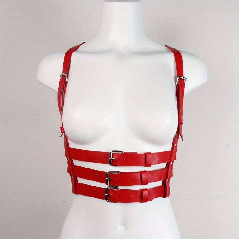 3-Layer Chest Harness Belt for Women Gothic Corset