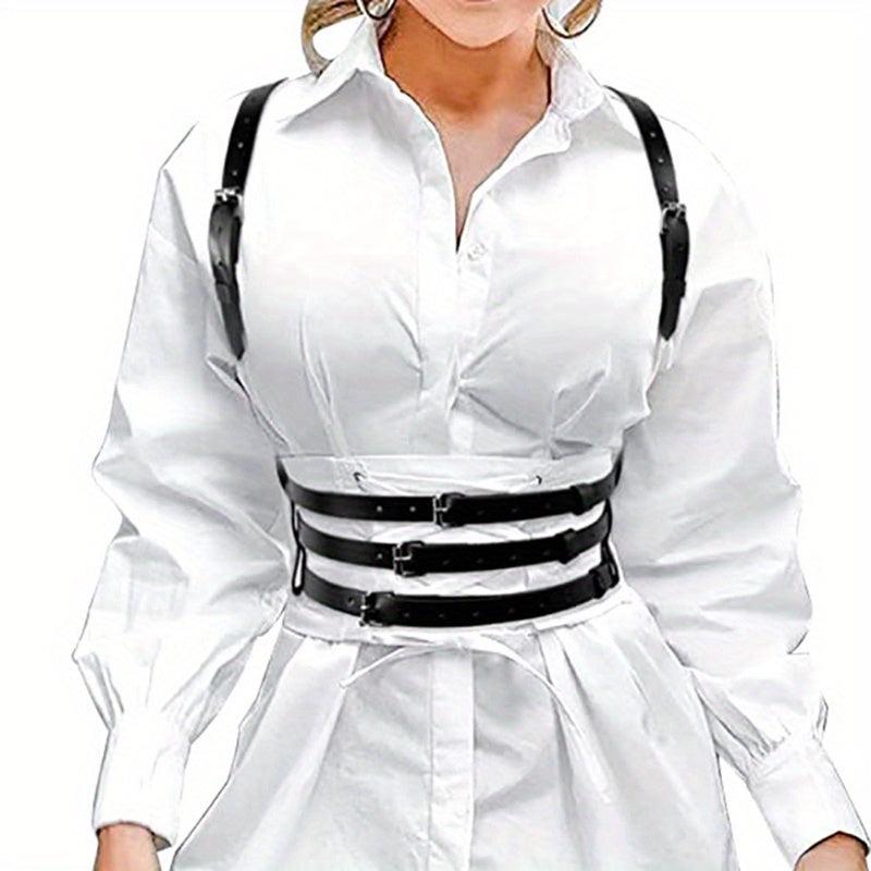 3-Layer Chest Harness Belt for Women Gothic Corset