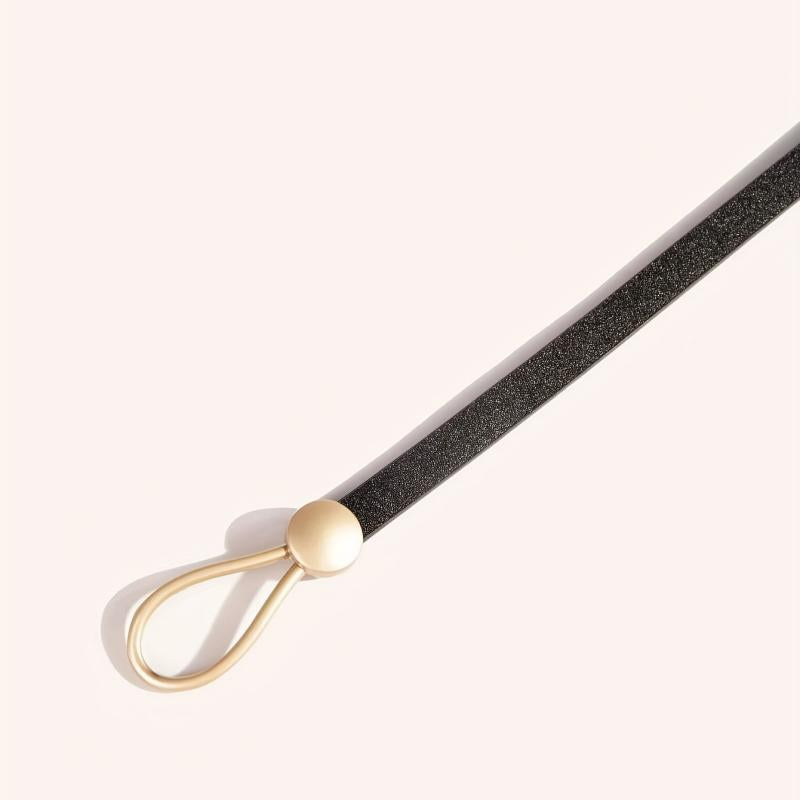 Thin Casual Waistband Decorative Dress Girdle PU Leather Jeans Pants Belt