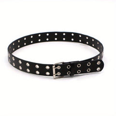 Punk Rivet PU Belts Hip Hop Dress Skirt Jeans Belts Gothic Hollow Belts