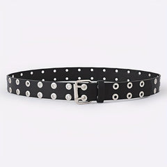 Punk Rivet PU Belts Hip Hop Dress Skirt Jeans Belts Gothic Hollow Belts