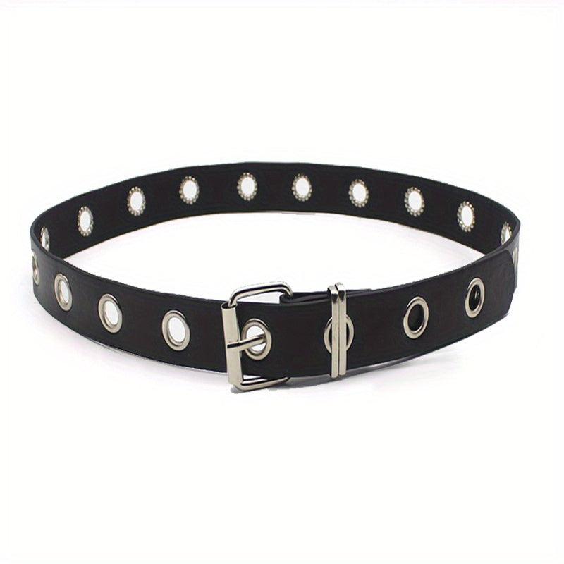 Punk Rivet PU Belts Hip Hop Dress Skirt Jeans Belts Gothic Hollow Belts