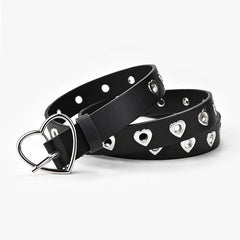Heart Buckle Decoration Belt Women's Jeans Belt