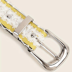 Stylish PU Leather Rivet Belt Classic Pin Buckle Jeans Pants Belts For Women