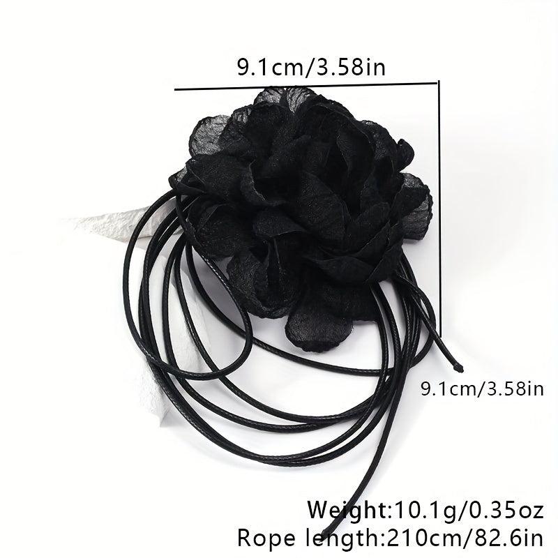 Vintage Mesh Flower Sash Belt Lace Up Waist Belt Dress Girdle