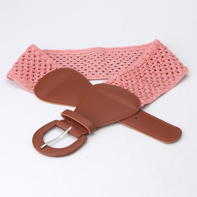 Women's Pin Buckle Belt for Dress Skirt Coat