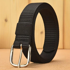 Solid Casual Belt Classic Square Buckle Unisex Sports Belt