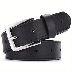 Solid PU Belt with Square Buckle for Women