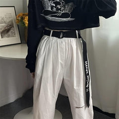 Punk Letter Decorative Jeans Belt for Women