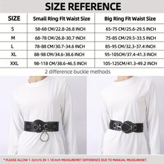Punk Wide Belt Rivet Decor PU Leather Waistband For Women