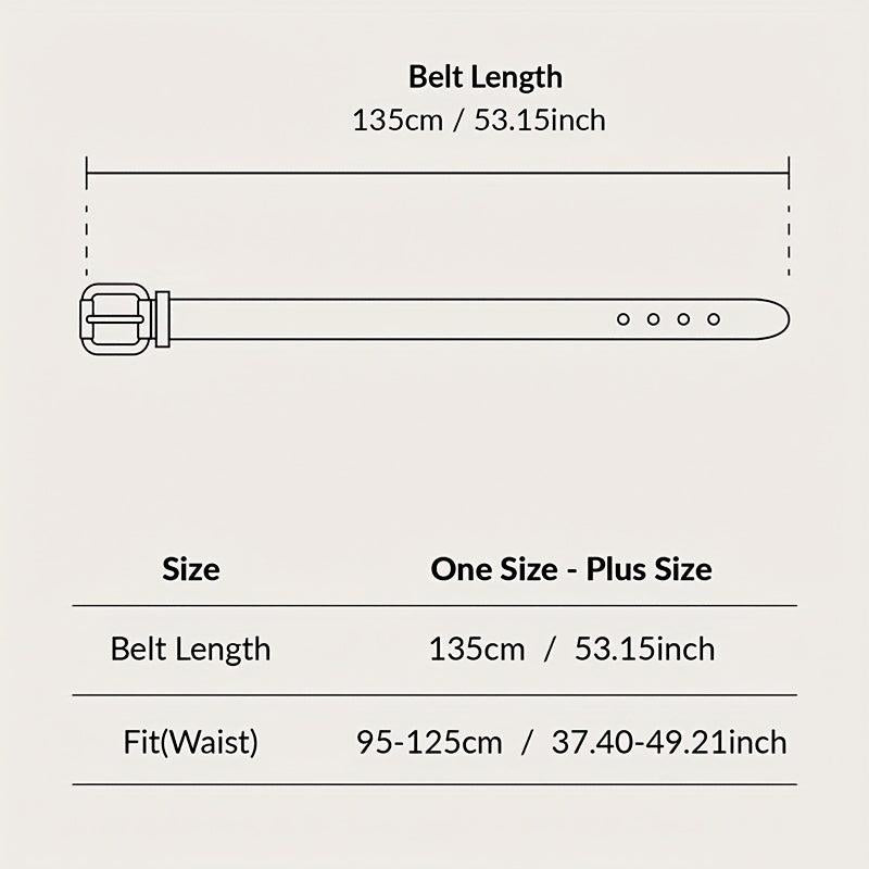 Wide Coat Belt Square Buckle PU Belt Casual Dress Girdle Waistband