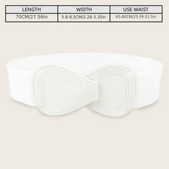 Women's Elastic Waist Cover Belt Stretchy Wide Waistband