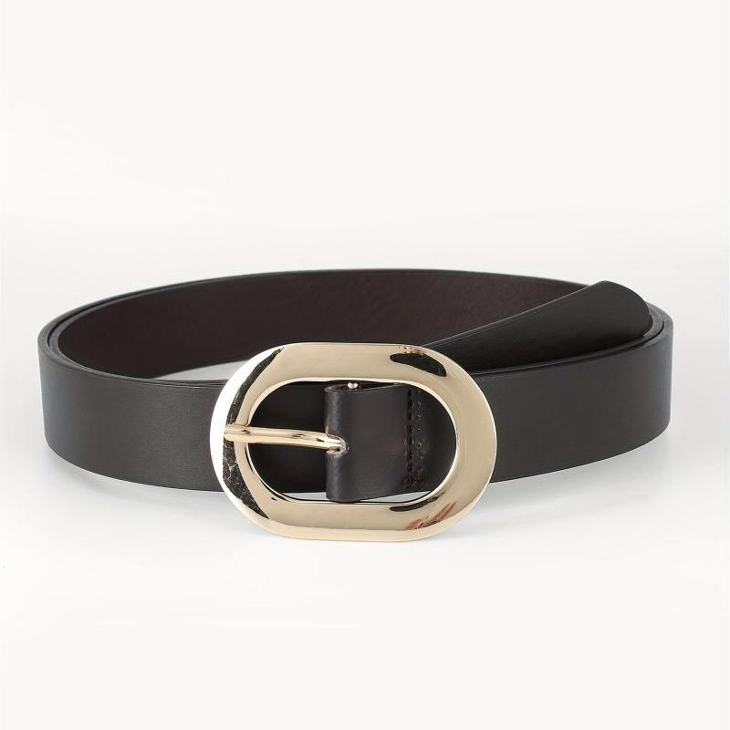 Wide Dark Brown PU Belt for Women