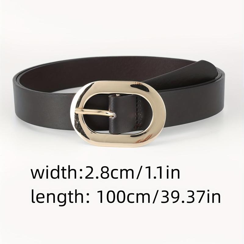 Wide Dark Brown PU Belt for Women