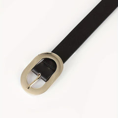 Wide Dark Brown PU Belt for Women