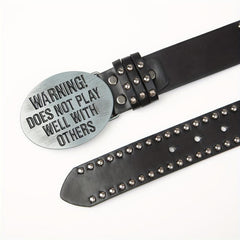 Rock Style Men's Belt Rivet Punk Style Belt