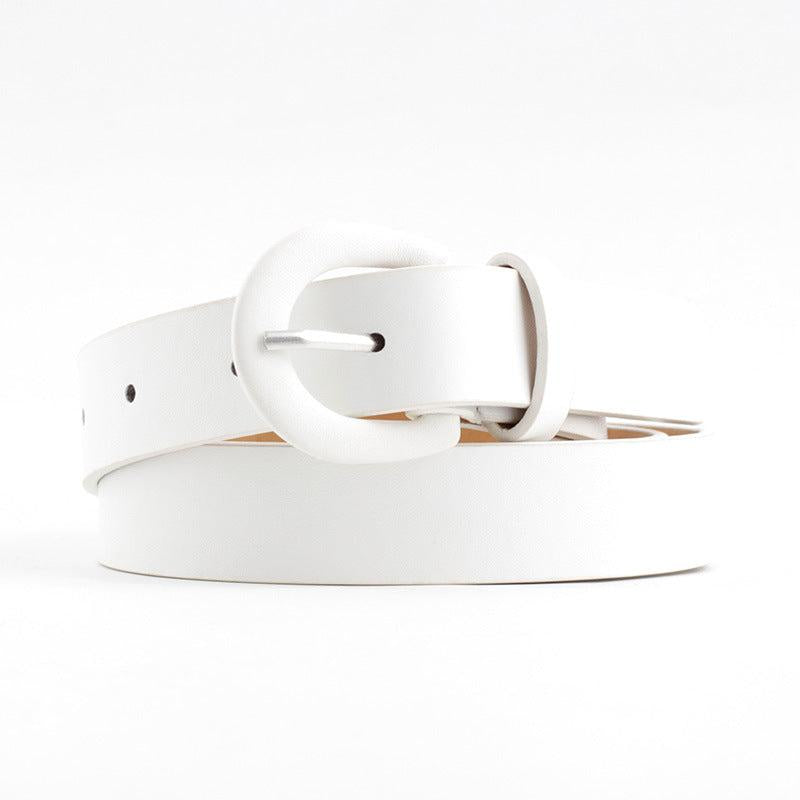 Wide Leather Waist Belt for Women Jeans Trousers
