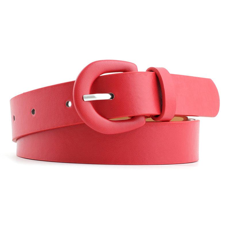 Wide Leather Waist Belt for Women Jeans Trousers
