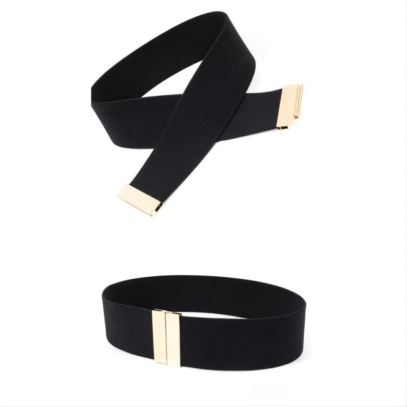Elastic Belt Metal Vintage Style Belt For Dress Shirt Business Party