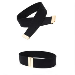 Elastic Belt Metal Vintage Style Belt For Dress Shirt Business Party