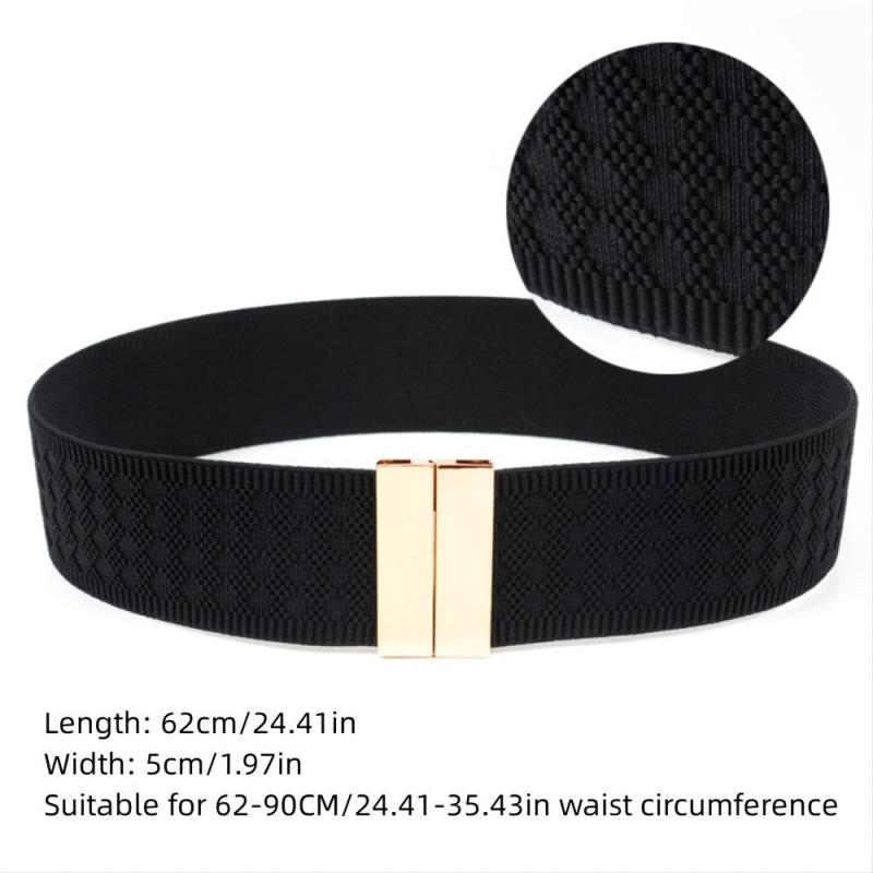 Elastic Belt Metal Vintage Style Belt For Dress Shirt Business Party