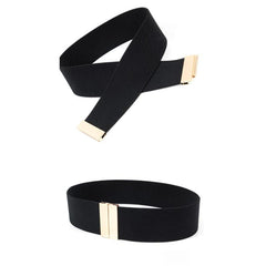Elastic Belt Metal Vintage Style Belt For Dress Shirt Business Party