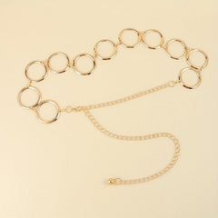 Golden Punk Hollow Out Chain Belt Vintage Metal Waist Chain
