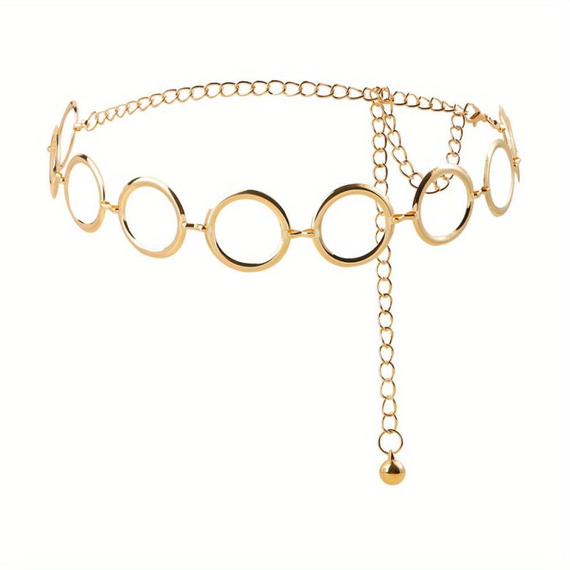 Golden Punk Hollow Out Chain Belt Vintage Metal Waist Chain