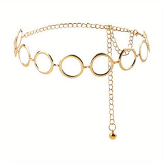 Golden Punk Hollow Out Chain Belt Vintage Metal Waist Chain