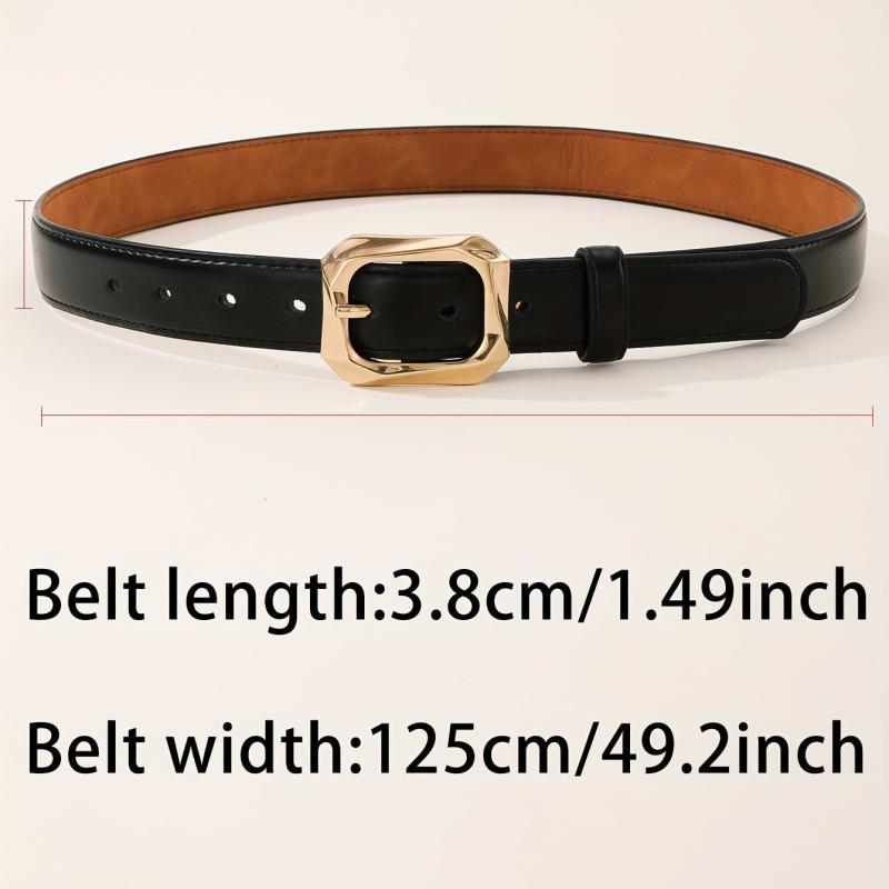 Women's Golden Pin Buckle Belt Skinny Waistbands